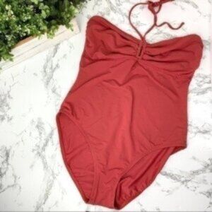 Red Halter One piece swimsuit size 14
